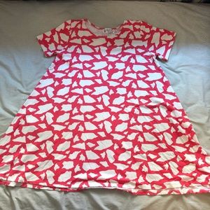 Hot Pink Printed Swing Dress Made in Hawaii